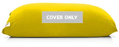 Yogibo Short Bean Bag Replacement Cover, Removable, Washable, Yellow