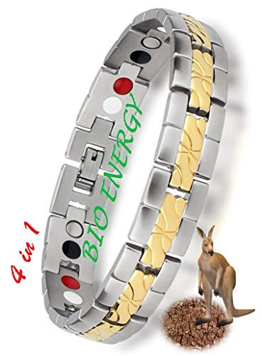 N3 ZELEK Bracelet magnétique pour femme avec aimant puissant pour homme et femme, taille unique, Acier inoxydable, No Gem