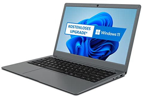 ODYS mybook PRO14 SE 14,1 Full-HD IPS Notebook (Intel N4120 4x2,6GHz, 4GB RAM, 128GB eMMC (erweiterbar max 1TB SSD), Mini HDMI, USB3.0, MicroSD, WLAN, Bluetooth) Win 10 Pro (Win 11 Upgrade kostenlos)