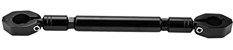 Motorcycle Cross Bar, 7/8” 22mm Aluminum Alloy Motorbike Balance Handlebar Brace Crossbar Universal Handle Accessory for Motocross Dirt Bike ATV (Black)