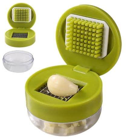 Picadora de ajo, prensa de ajo, trituradora de ajo, picadora de ajo, herramienta fácil de picar ajos, utensilio de cocina multifunción para jengibre, verduras y