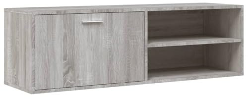 vidaXL Mobile Porta TV Grigio Sonoma 120x34x37 cm in Legno Multistrato