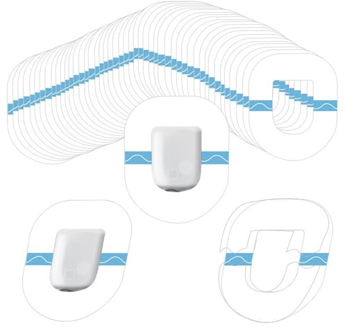 Biglumin 20 PCS Pflaster für Omnipod 5,Wasserdicht Transparent Überpflaster für Omnipod,Atmungsaktiv Hautfreundlich und Selbstklebendes Patch mit Loch,Kontinuierlicher Glukosemonitorschutz für 10 Tage