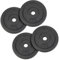 ALPIDEX Hantelscheiben Set Gusseisen 4 x 5 kg 30 mm Gewichtscheiben Hantelgewicht Gewichte