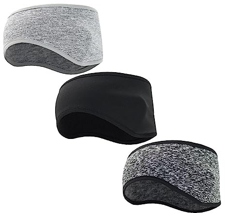 BCOATH Ohrenwärmer Stirnband 3stücke Winter Stirnband Für Herren Atmungsaktives Ohrenschutz Sport Für Laufen Und Outdoor Bequemes Wärmeband Für Jogging Und Radfahren