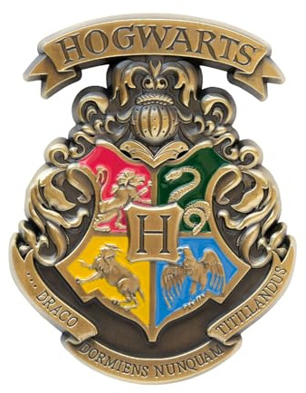 Grupo Erik Harry Potter Magnete Magnet Kühlschrank | 7 x 7 cm Harry Potter Schloss Hogwarts Wappen - Offizieller Harry Potter Fanartikel
