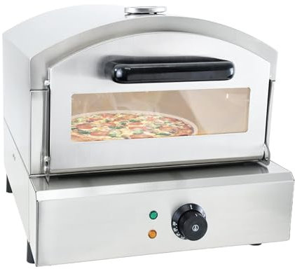 Four à Pizza D'IntéRieur – Faites Cuire Des Pizzas De 12 Po En Quelques Minutes – Four à Pizza De Comptoir Portable – Four à Pizza En Acier Inoxydable Avec Porte En Verre Pour Restaurants,110V