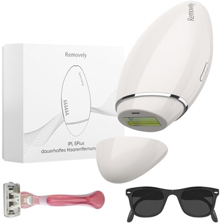 Removely IPL 5plus Laser Haarentfernung Gerät - Haarentfernung Laser für Frauen & Männer - effektives IPL Haarentfernungsgerät für dauerhafte Haarentfernung