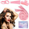 Bigodino Senza Calore per Boccoli Naturali, Heatless Hair Curler per Dormire, per la Maggior Parte Tipi di Capelli, Adatto a Capelli Corti/Medi/Lunghi (Rosa)