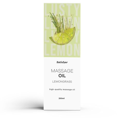 Satisfyer Massageöl Lemongrass 250 ml | Intim geeignet | Für entspannende & sinnliche Massagen | Hautfreundlich & pflegend | Leicht zu verteilen | Ideal für Paare & Wellnessmomente