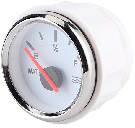 Saluaqui Accuratezza Ad Alta Precisione 2 Pollici di Livello dell'acqua con Indicatore di Retroilluminazione per Camion per Barche Marine - Misuratore di Livello del Liquido Universale, Quadrante