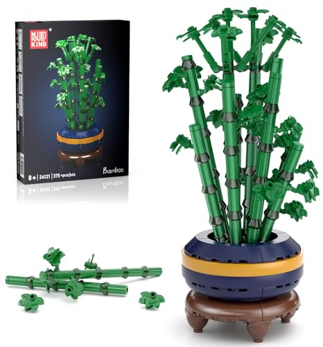 Mould King 24121 Plant Building Blocks Set, Bamboo Clamping Blocks, Bonsai Tree Building Kit, Botanical Collection, Decorative Gift for 8+ Teenagers and Adults (375 Pieces)