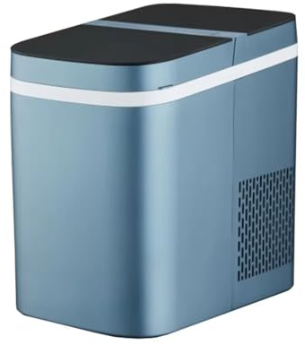 PIDAN TECH Macchina per Il Ghiaccio, 12 kg/24H Macchina per Ghiaccio da banco con cestello e Paletta,Macchina per Il Ghiaccio Portatile autopulente per casa/Cucina/Campeggio/Camper