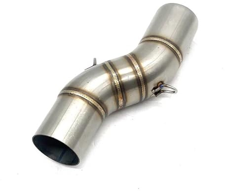 LPOXD Scarico Moto Slip-on Acciaio Inox Tubo Collegamento Centrale 51mm Interfaccia Collegamento Silenziatore per Benelli TRK 502X TRK502X