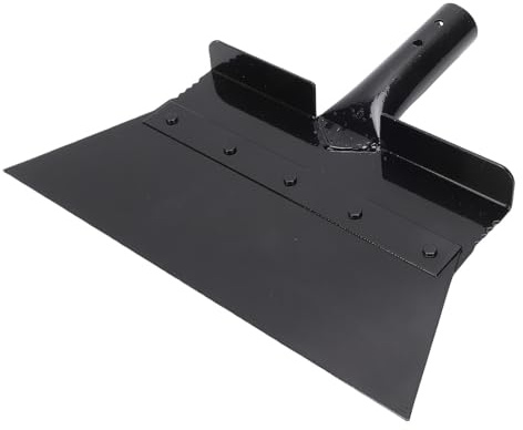 Asixxsix Pelle de Jardin multifonctionnelle, tête Plate de 28x15cm, grattoir à Sol, Outil de Jardinage pour Creuser, désherber, gratter, déglacer et Tailler Les Bordures de pelouse