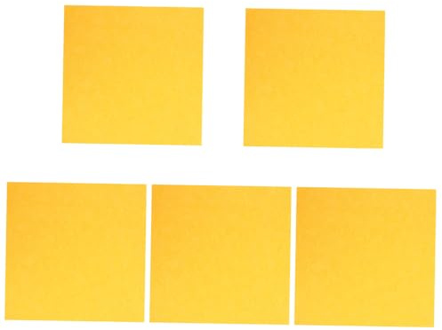 Didiseaon 5pcs Yellow Acoustic Felt Panels Sound Absorption Nrc Wall Boards for Music Room Studio Ktv Home Office Soundproofing