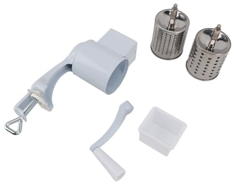 Molinillo de granos manual | Molino de aleación de aluminio y acero inoxidable con abrazadera de mesa | Manivela para especias/pimienta/maíz | Piezas extraíbles para un (Style 1)