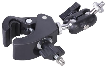 Soporte de abrazadera de metal giratorio 360 ajustable para cámara, reflector intermitente, trípode de estudio, accesorio de fotografía, abrazadera de trípode giratoria