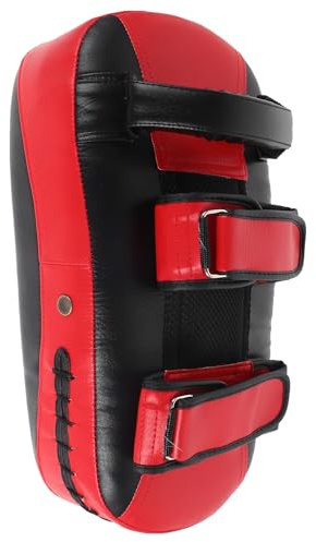 MUELODSIC Almohadilla de Boxeo Roja Gruesa para Entrenamiento Escudo de Golpeo para Artes Marciales y Patadas Almohadilla para Muay Thai y Kickboxing Equipo Profesional Resistente y