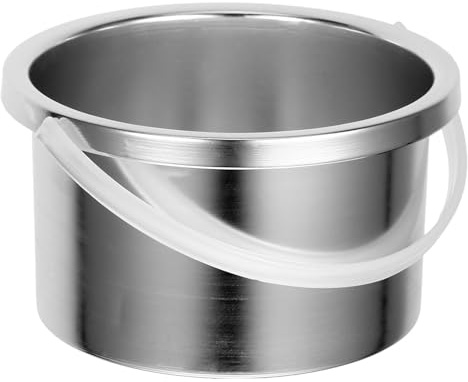 Outanaya Aluminum Wax Melting Pot for Hair Removal Wax Melter Machine Accessory Inner Pot with Smooth Surface and Comfortable Handle