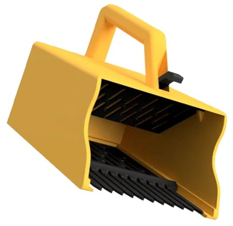 HELEVIA Bärplockare Rake Scoop Tool, Ergonomiskt Handtag med Kam för Blåbär Hallon, Hushållsmateriel