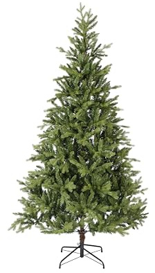 Kaemingk künstlicher Weihnachtsbaum Allison - Kiefer - grün 180 cm Höhe - mit Ständer - für Innen und Außen - echt aussehend