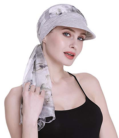 FocusCare Newsboy Cap für Frauen Chemo Kopfbedeckung mit Schals Geschenke Haarausfall Erhältlich das ganze Jahr