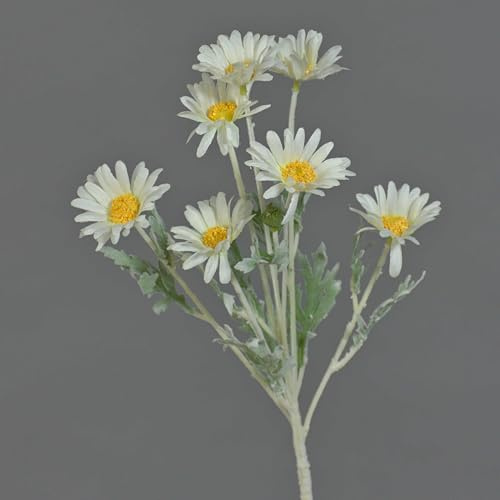 artplants.de Kunstblume Margerite Leonia, weiß, 60cm, Ø 5cm - Künstliche Blumen