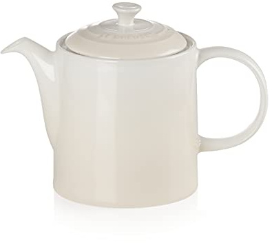 Le Creuset Grande Théière Classique, Ronde, 1,3 Litre, Céramique, Meringue, 70703137160000