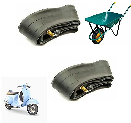 2 chambres à air 3.50/4.00-8 avec valve incurvée TR87 pour Vespa chariot brouette avec cercle de 8 pouces