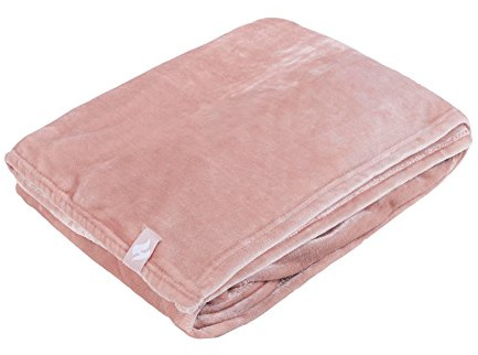 HEAT HOLDERS - Luxus Winter Warm Fell Decke 180x200cm | Bunt Decke für Sofa (180 x 200 cm, Altrosa)