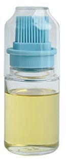 ZXM Spazzola per olio in barattolo di vetro con bottiglia Un pezzo per uso domestico resistente alle alte temperature da cucina in silicone pennello per olio (colore: blu)