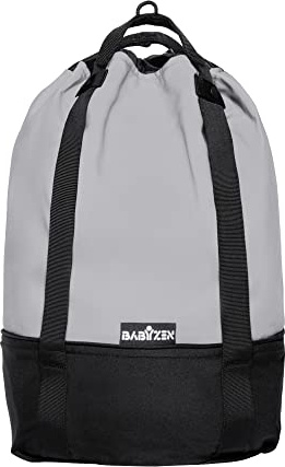 Babyzen YOYO Bag, Stone - Robuster zusätzlicher Stauraum am YOYO2 Kinderwagen - Inklusive Rad und Haken
