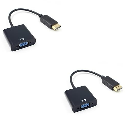 Gatuida 2 Piezas Cable USB Cables Electricos Al Adaptador Vga Adaptador Macho a Vga Hembra Convertidor De Video Plato Combinado 1080p Computadora Portátil