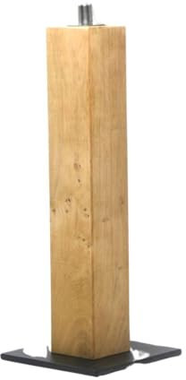 Feuersäule Gartenfackel Eichenbalken Holz Terrassenfackel Ölfackel Öllampe Gartenlicht Feuerbalken (50cm)