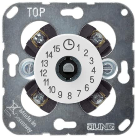 Interrupteur minuteur, Max 15 Min. (référence : JUNG 11015WW)