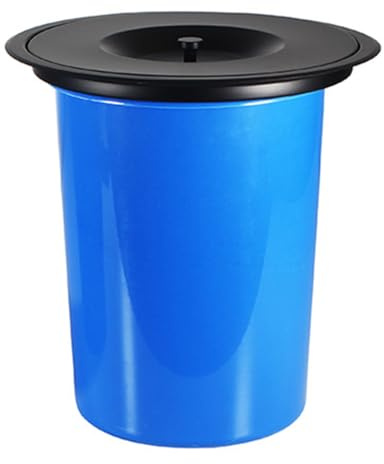 LYXXW Bote De Basura Incorporado En La Encimera con Tapa Y Cubo, Papelera Pequeña Empotrada Oculta Basura De Residuos De Encimera para Basura, Cocina, Hogar,Negro,8L