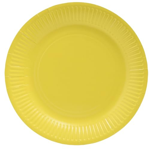 Pronappe 20 Assiettes Carton Ø23cm Jaune