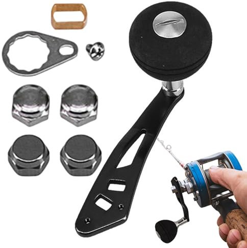 Rollengriffknopf – Metallknauf-Set, Angelrolle, Power-Griff, EVA-T-Stange, Einzel-Wipparm, Baitcast-Rolle, Ersatzteile und Umbauzubehör für Angler