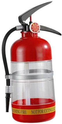 F Fityle Dispensador de cerveza con forma de extintor, creativo, contenedor, dispensador de bebidas de bar de verano portátil para bebidas, vino, bebidas, 3l