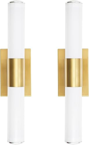 Battery Operated Wall Sconces，battery Powered Wall Lights Indoor，wireless Picture Lights For Wall Non Wired，for Bedroom Farmhouse Bedside Reading Light， No Need For Electrician Installation(Gold)