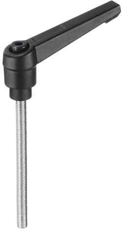 QUARKZMAN Klemmhebel Griff M5 x 60mm Spannhebelgriff Verstellbar 304 Edelstahl Gewindestift Handknöpfe Druckknopf Drehgriffe Bolzen Maschinengriffe für Schweißgeräte Druckgeräte