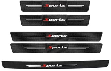 Battitacco Adesivi Soglie Porte per Honda N-Box N-One N-WGN, Fibra di Carbonio Protezione Esterna del Davanzale della Porta Auto Esterno Piastra Batticalcagno Protezione Porta Soglia Sticker