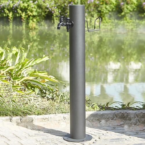 304 Edelstahl Vertikale Garten Wassersäule Outdoor Hof Frostsicher Hydrant Brunnen mit zylindrischem Design