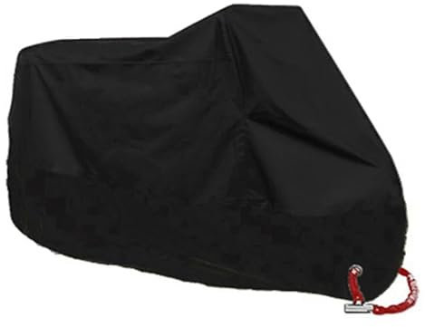 Funda para Moto Fundas para Motocicletas 190T, Impermeables, Antipolvo, Lluvia, Nieve, Protección UV, para Interior Y Exterior, Tallas M, L, XL, XXL, XXXL Y 4XL(Black,XL 201-210cm)