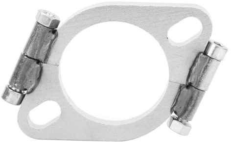 Laroal Brida de Escape de 2 Pulgadas de Acero con bajo Contenido de Carbono, Plana, Ovalada, Dividida, Accesorio de Repuesto