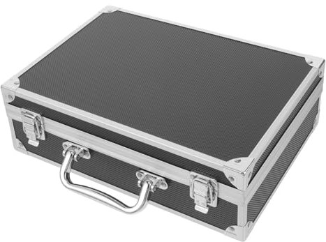 HOMOCONO Aluminiumkoffer Mit Gepolsterter Konstruktion Werkzeugkasten Für Aufbewahrung Von Instrumenten Und Werkzeugen Tragbare Aktentasche Aus Aluminiumlegierung