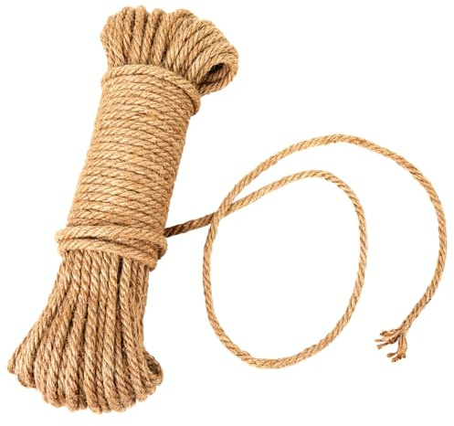 Jute Twine Garden Twine String 99 Feet / 30m Jute String, Thickness Hemp Rope Wrapping Packing Gardening Crochet Knitting Macrame Decor