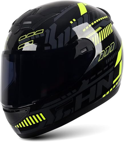 Caimcie Integralhelm für Motorradfahrer, mehrere Belüftungsöffnungen, Motorradhelme, DOT/ECE-zugelassen, für Schneemobil, Motocross, Straßenmoped, Rennen für Männer und Frauen B,XL=60-62cm