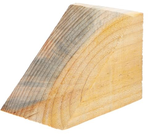 DECORNIJIA Cunei per Ruote Camper e Rimorchi in Legno Antiscivolo Maniglia, Blocchi Stabilizzatori Portatili per Roulotte e Motociclette, Accessori per Parcheggio Sicuro e Veicoli Pesanti